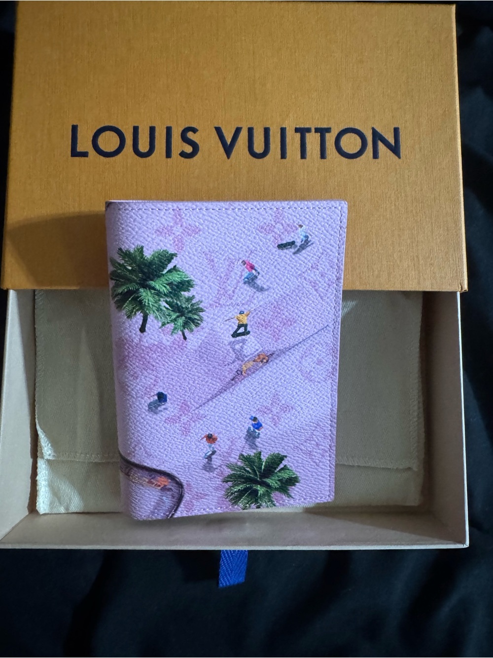 Louis Vuitton passport holder pink